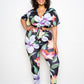 Women's Flower Jogger & Top Set