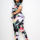 Women's Flower Jogger & Top Set