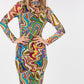 Women's Long Sleeve Bodycon With Letter Print