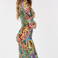 Women's Long Sleeve Bodycon With Letter Print