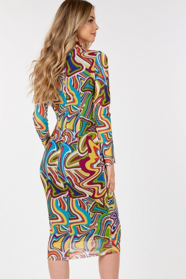 Women's Long Sleeve Bodycon With Letter Print