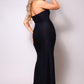 Women's Strapless Sweetheart Maxi Dress