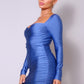 Women's Sweetheart Pleated Front Sexy Mini Dress