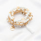 Women's Love Coin Tassel Beaded Bracelet