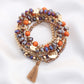 Women's Love Coin Tassel Beaded Bracelet