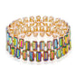 Women's Rectangle Rhinestone Stretch Bracelet