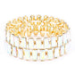 Women's Rectangle Rhinestone Stretch Bracelet