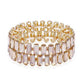 Women's Rectangle Rhinestone Stretch Bracelet