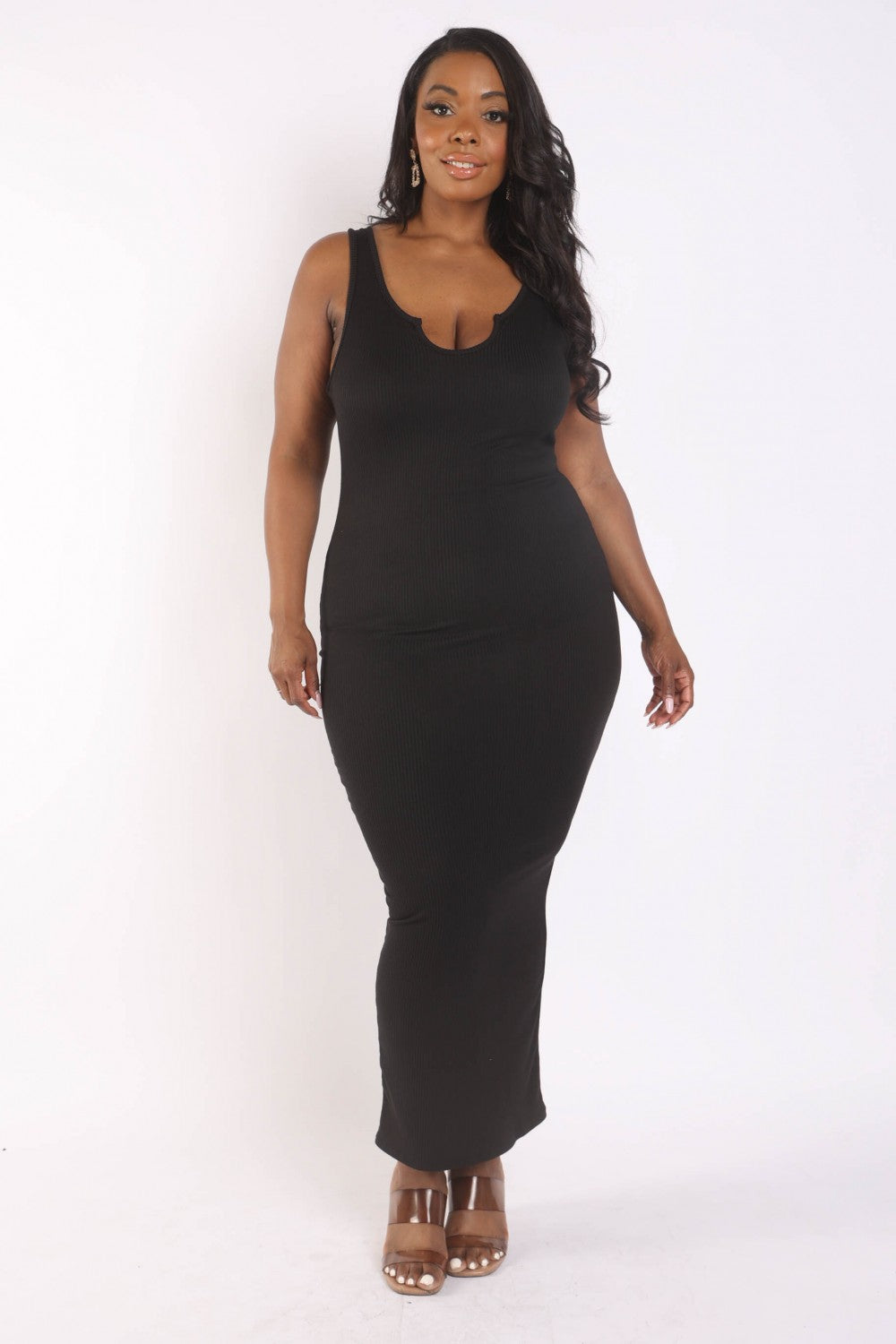 Women's Ribbed Tank Maxi Dress