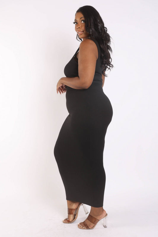 Women's Ribbed Tank Maxi Dress