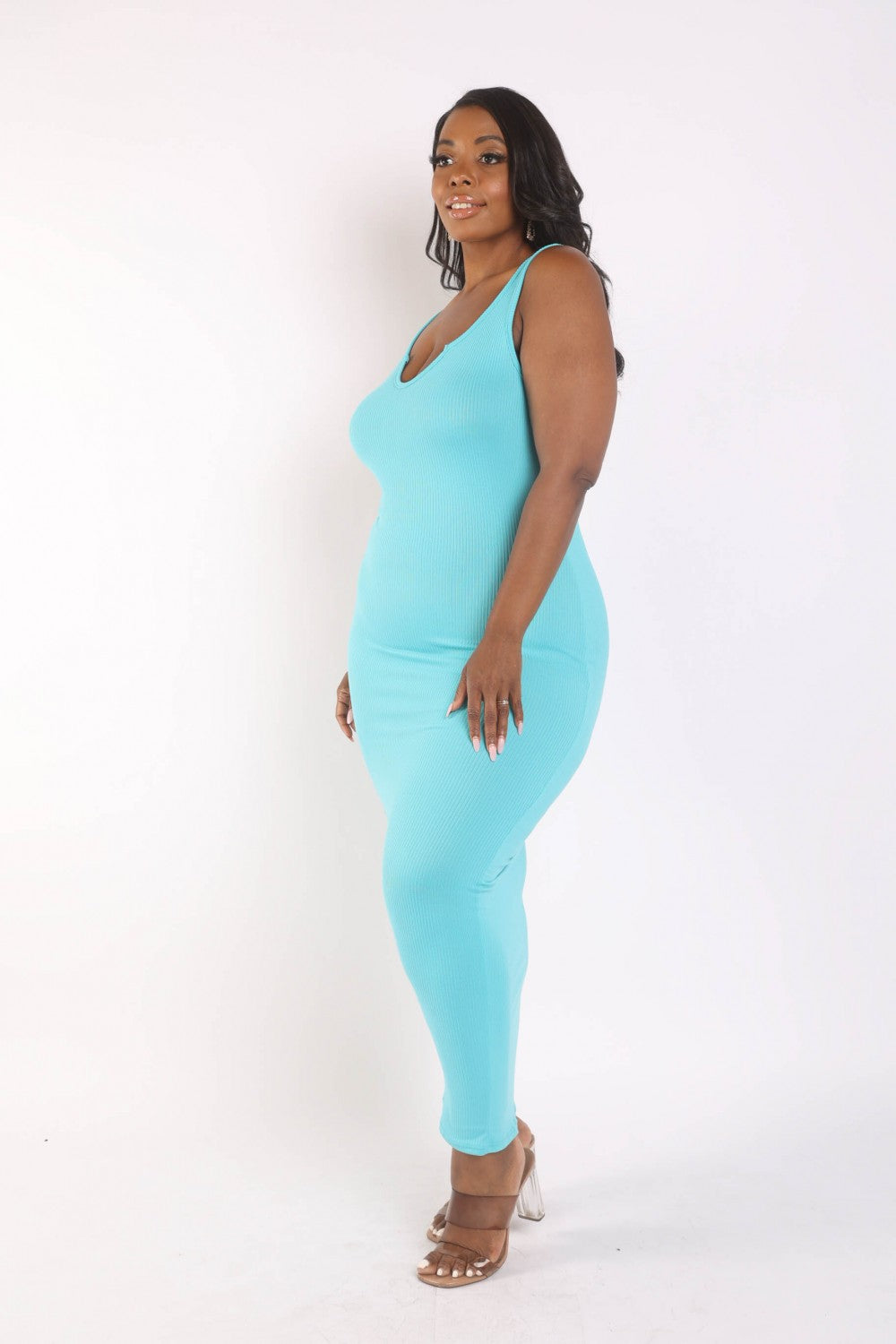 Women's Ribbed Tank Maxi Dress