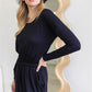 Women's Midi Sleeve Basic Maxi Dress
