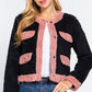 Women's Long Sleeve Pocket Detail Faux Fur Jacket