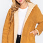 Women's Hoodie Faux Fur Reversible Jacket