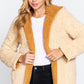 Women's Hoodie Faux Fur Reversible Jacket