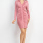 Women's Collared Button-down Dress Shirt
