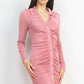Women's Collared Button-down Dress Shirt