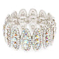 Women's Rhinestone Oval Stretch Bracelet