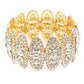 Women's Rhinestone Oval Stretch Bracelet