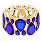 Women's Gem Crystal Stone Stretch Bracelet