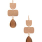 Women's Teardrop Gem Multi Shape Dangle Earring