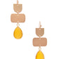Women's Teardrop Gem Multi Shape Dangle Earring