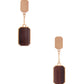 Women's Gem Emerald Shape Dangle Earring