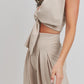 Women's Front Detailed Crop Top