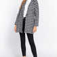 Women's Long Sleeve One Button Jacquard Jacket