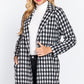 Women's Long Sleeve One Button Jacquard Jacket