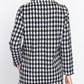 Women's Long Sleeve One Button Jacquard Jacket