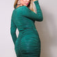 Women's Long Sleeve Corset Halter Tie Mini Dress