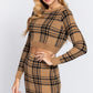 Women's Sleeve Check Crop Sweater