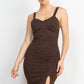 Glitter Slit Bodycon Sleeveless Dress