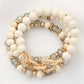 Women's Circle Link Beaded Bracelet Set