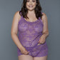 Women's 2 Pc Tank Set With All Body Floral Lace Design
