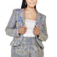 Women's Plus Disco Sparkling Metallic Sequins Two Piece Jacket Set (2X & 3X Only)