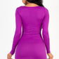 Women's Square neck mesh corset mini dress