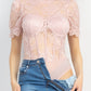 Women's Floral Lace Corset Keyhole Bodysuit