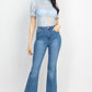 Women's Floral Lace Corset Keyhole Bodysuit