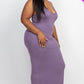 Women's Plus Racer Back Maxi Dress