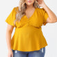 Women's Plus Tie Detail Flare Top