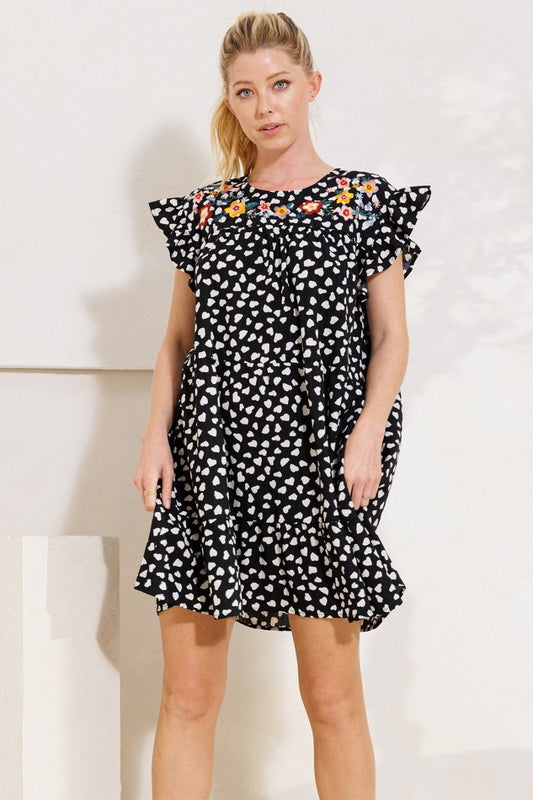Women's Dizzy Printed Tiered Babydoll Dress