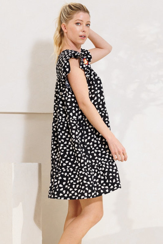 Women's Dizzy Printed Tiered Babydoll Dress