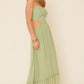 Women's Sheer, Chiffon Floral Lace Maxi Dress