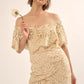 Women's Lace, Woven Mini Dress