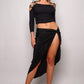 Women's 3/4 Sleeve Lattice Shoulder Tie Top