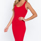 Women's Racerback Sleeveless Midi Dress