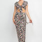Women's Front Knot Floral Top & Ruched Maxi Skirts Set