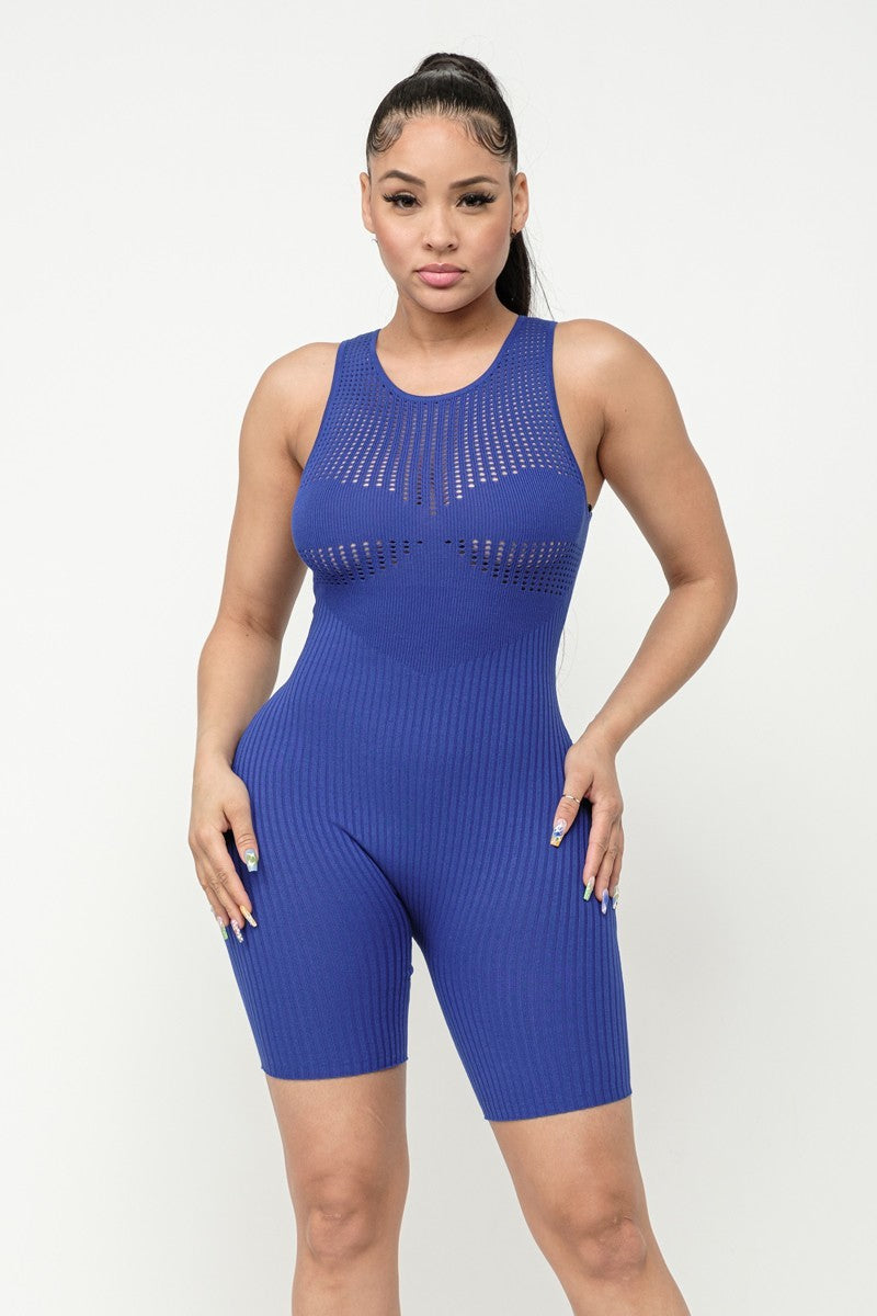 Women's Poinetlle Stitch Romper